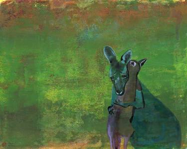 Original Fine Art Animal Painting by Mirjam Palosaari Eladhari