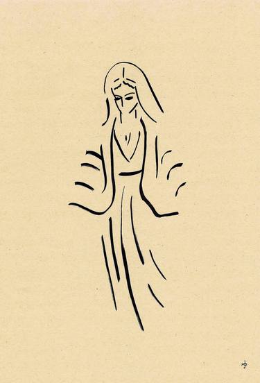 Original Figurative Religion Drawings by David Jones