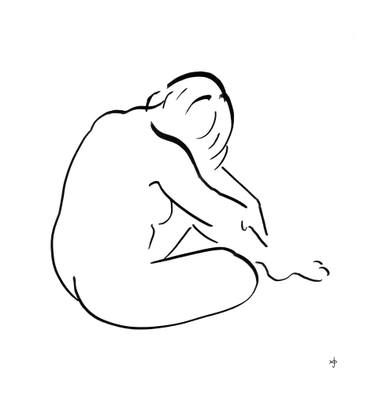 Original Figurative Nude Drawings by David Jones