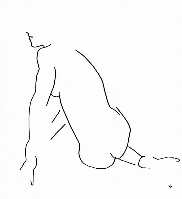 Print of Minimalism Women Drawings by David Jones
