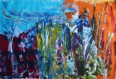 Original Abstract Expressionism Abstract Painting by Dmitri Matkovsky