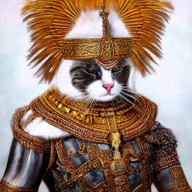 Original Contemporary Cats Digital by Dmitri Matkovsky