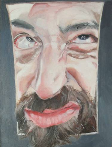 Original Portraiture People Painting by Wilfred Wong