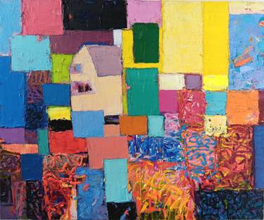 Original Abstract Expressionism Abstract Painting by Ruslan Khais