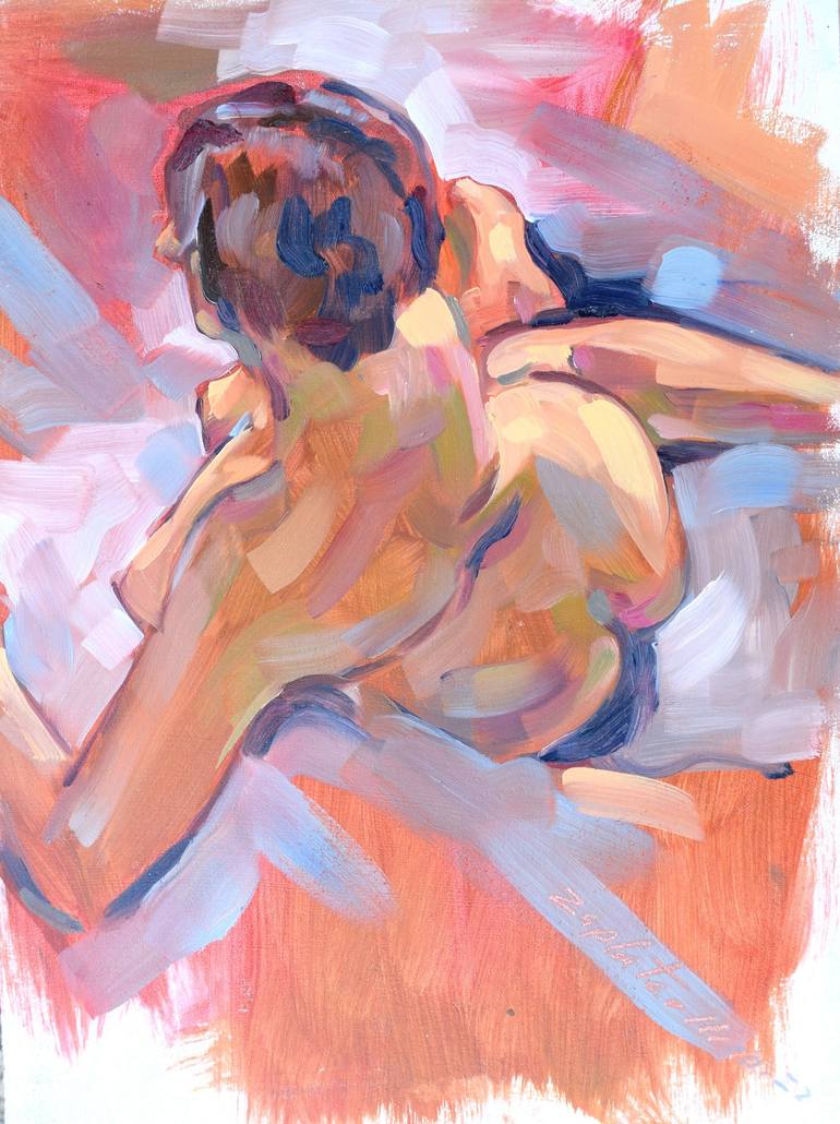 Print of Contemporary Nude Paintings by Raymond Zaplatar