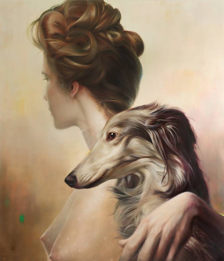 Print of Figurative Portrait Paintings by Cor Lap