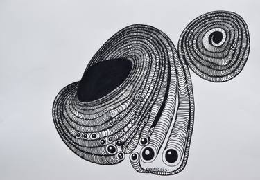 Original Abstract Outer Space Drawings by Anthony Martin