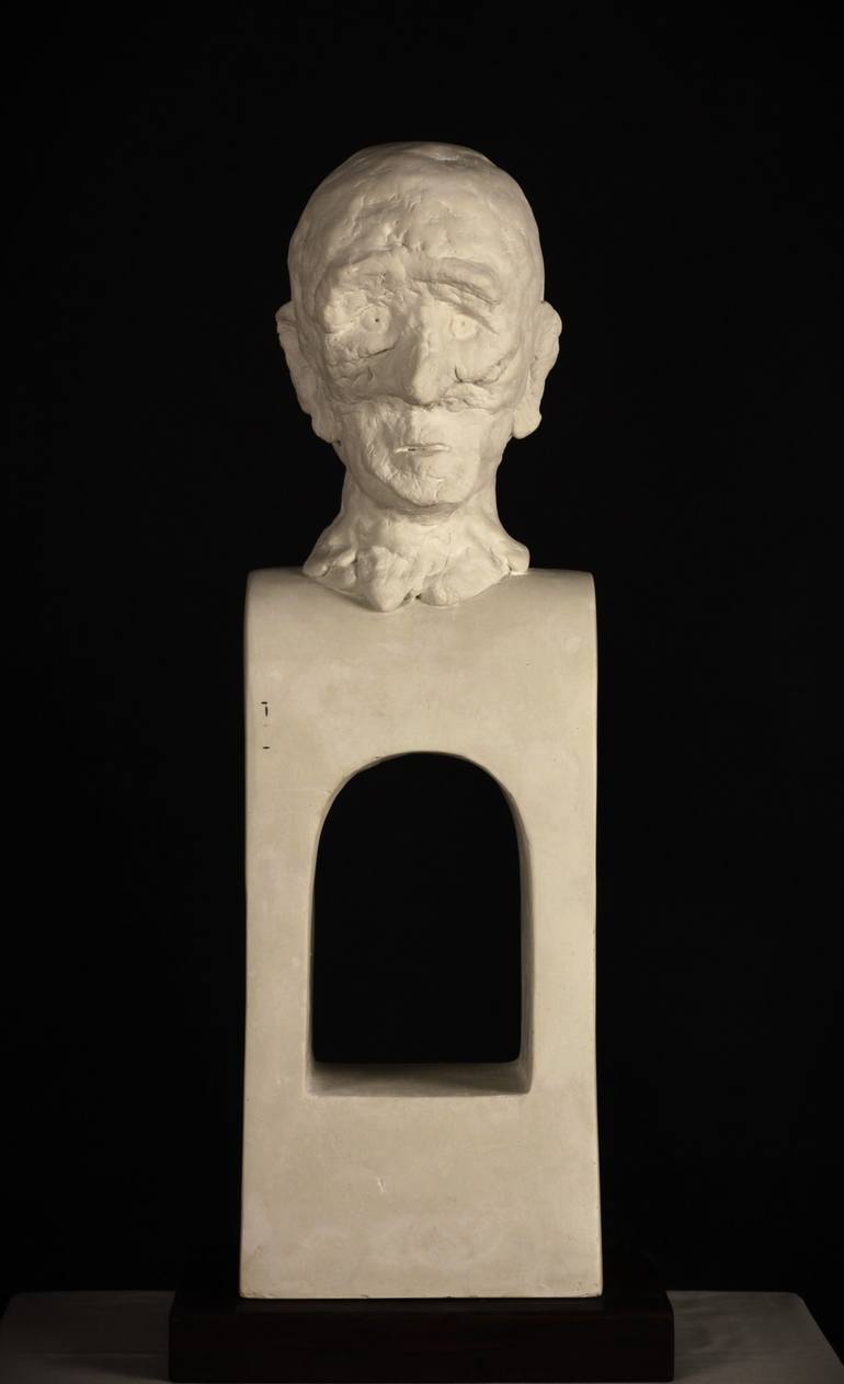 Original Surrealism Men Sculpture by Valeriu Cazacevschi