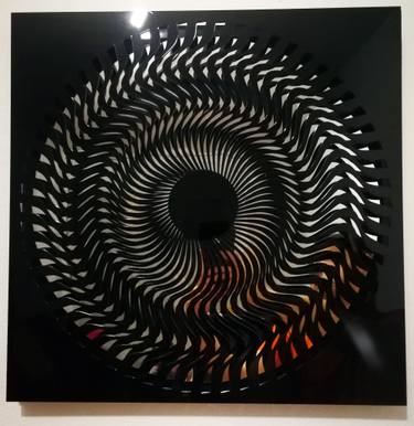 Original Conceptual Geometric Mixed Media by Carlos Alberto Marcano
