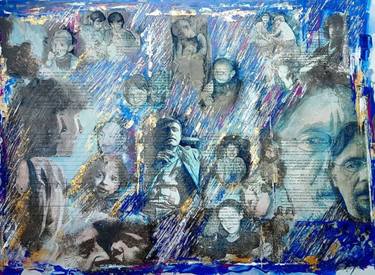 Original Figurative People Drawings by Viktor  Anghius-Locker 
