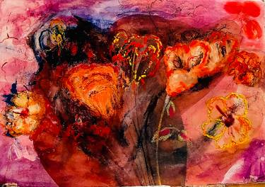Original Fauvism Botanic Painting by Gail Baxter-Cohen