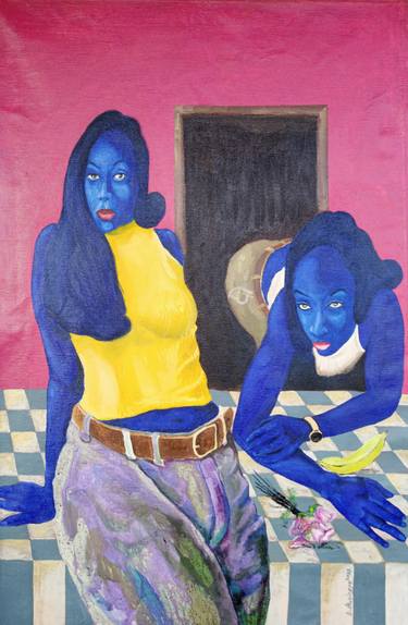Original Conceptual Portrait Painting by Doddridge Busingye