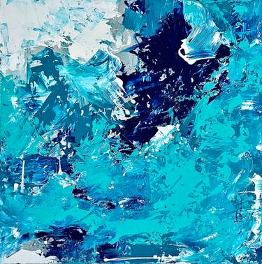 Original Abstract Expressionism Abstract Painting by Valentina Butnarciuc