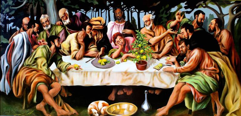 Original Realism People Paintings by Rudy Schneeweiss