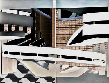Original Fine Art Architecture Collage by Carval Ho Dan