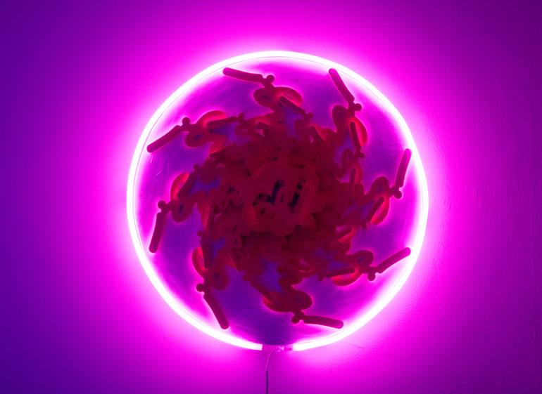 Original Pop Art Love Sculpture by Eduardo Bessa