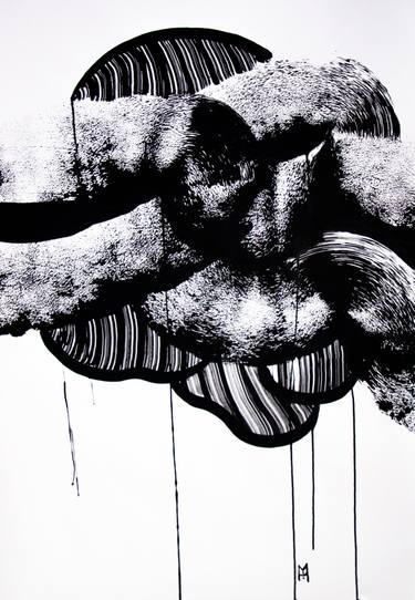 Original Abstract Expressionism Abstract Drawing by Moro Sphinx