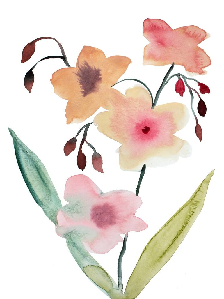 Print of Expressionism Botanic Paintings by Elizabeth Becker