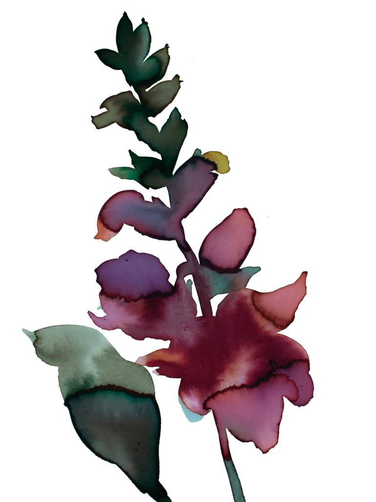 Print of Expressionism Botanic Paintings by Elizabeth Becker
