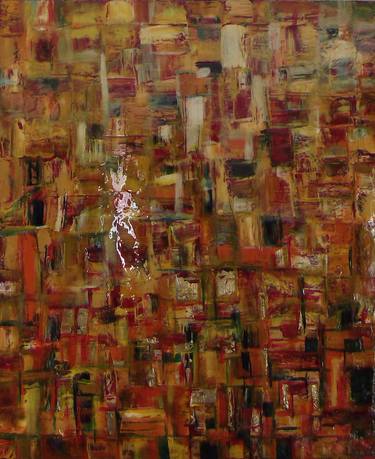 Original Abstract Expressionism Abstract Painting by Luis Lozano