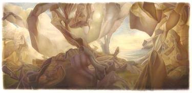 Original Surrealism Nature Printmaking by Art Venti
