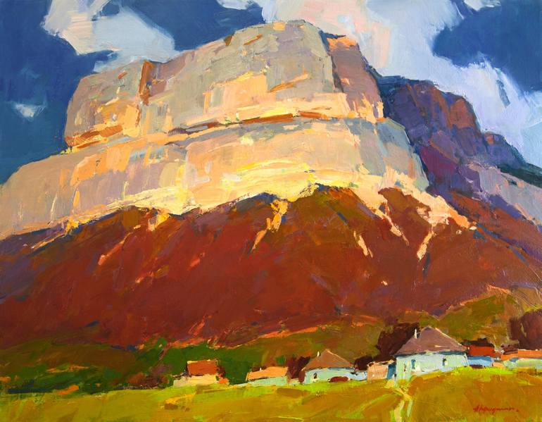 Print of Expressionism Landscape Paintings by Aleksandr Kryushyn
