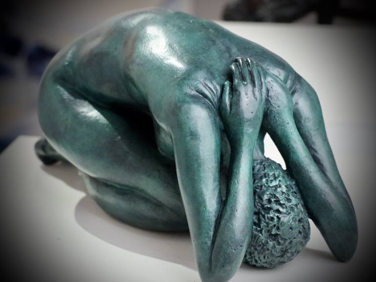 Original Figurative Nude Sculpture by Christian Candelier