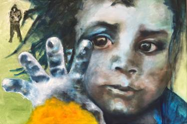 Original Figurative Children Painting by Evadi Eva Van Diepen