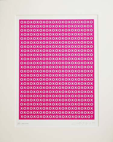Original Minimalism Typography Printmaking by Lene Bladbjerg