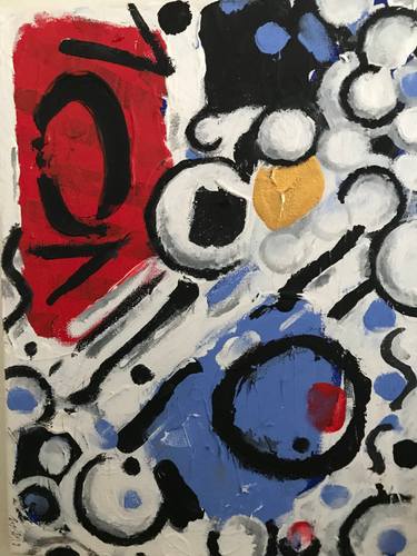 Original Abstract Expressionism Abstract Painting by Cm Evans