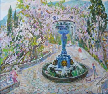 Original Impressionism Architecture Paintings by Halyna Barannikova