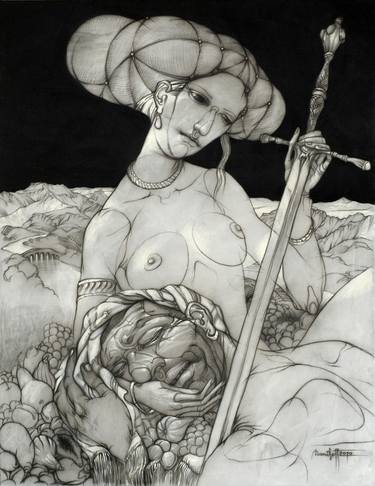 Original Figurative Classical mythology Drawings by Alexander Daniloff