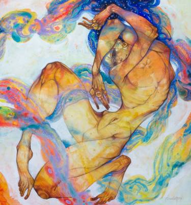 Original Art Deco Performing Arts Painting by Alexander Daniloff