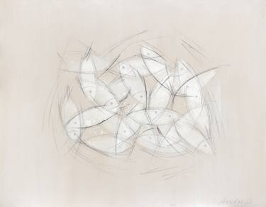 Original Minimalism Fish Paintings by Annabel Andrews