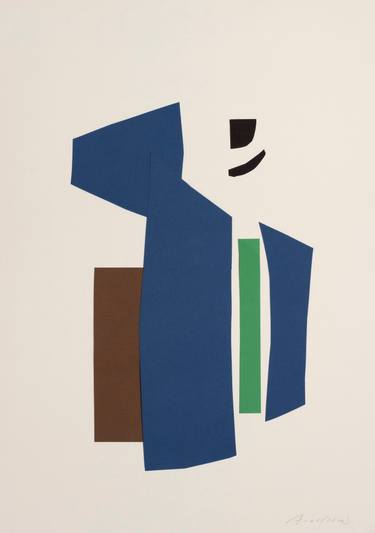 Original Abstract Geometric Collage by Annabel Andrews
