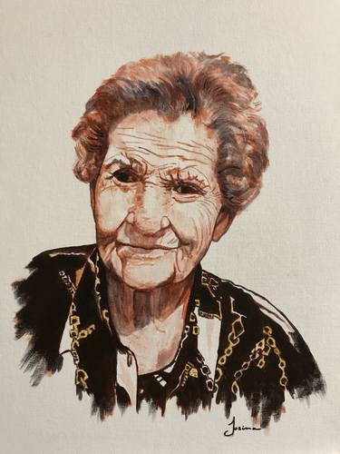 Original Figurative Portrait Painting by Josina Den Burger