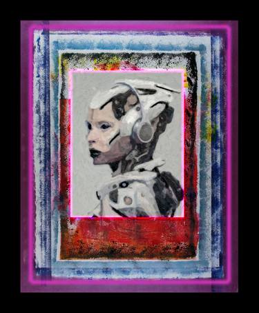 Original Expressionism Portrait Printmaking by Richard Arfsten