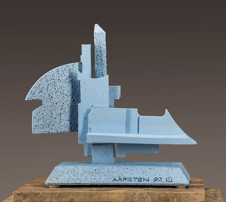 Original Abstract Outer Space Sculpture by Richard Arfsten