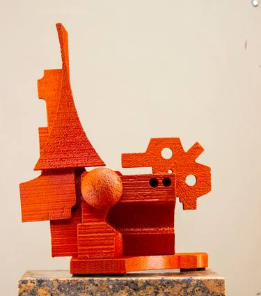 Original Abstract Motor Sculpture by Richard Arfsten