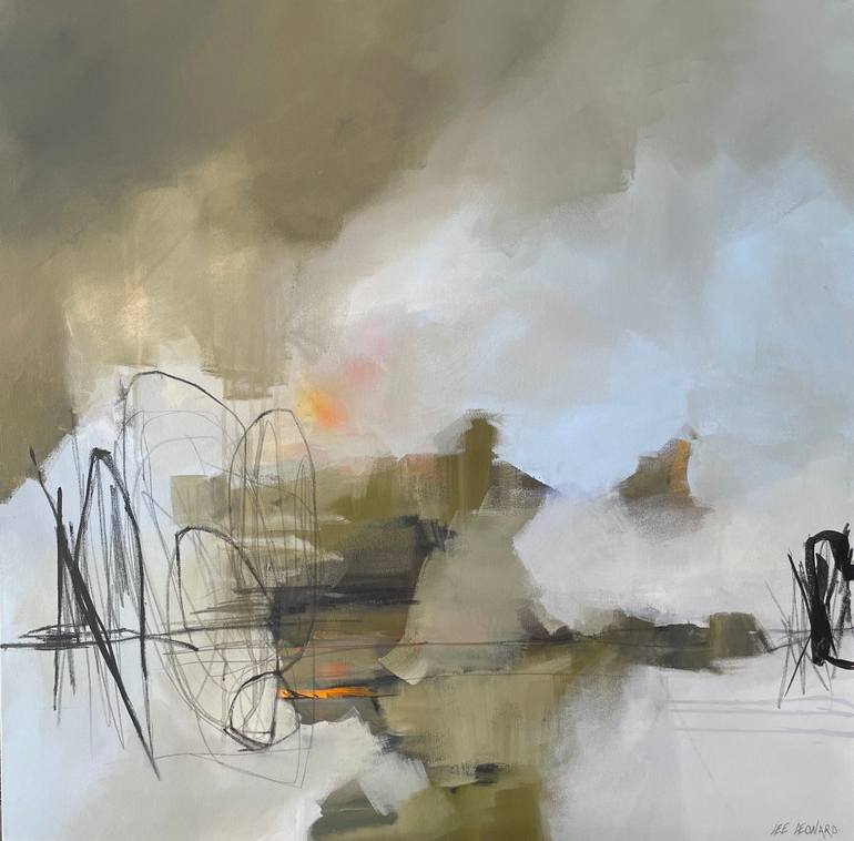 Print of Abstract Expressionism Abstract Mixed Media by Lee Leonard