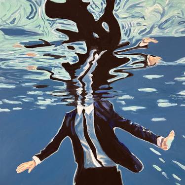 Original Figurative Water Painting by Angie Sinclair