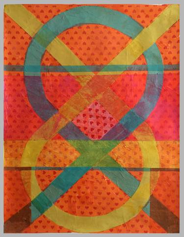 Original Fine Art Abstract Collage by Michal Shapiro