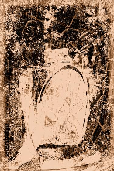 Original Art Deco Classical mythology Mixed Media by Acqua Luna
