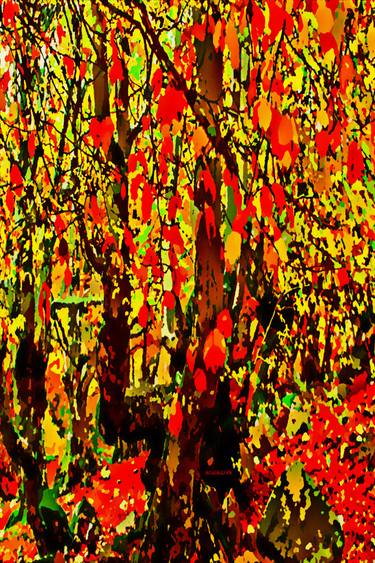 Original Fine Art Garden Paintings by Acqua Luna