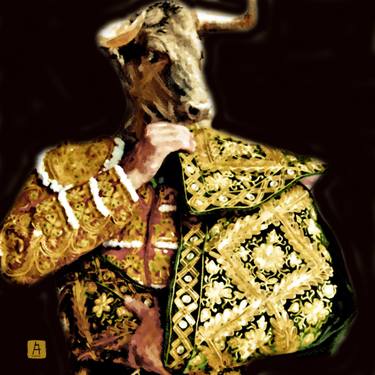 Original Surrealism Cows Paintings by Acqua Luna
