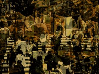Original Street Art Cities Mixed Media by Acqua Luna