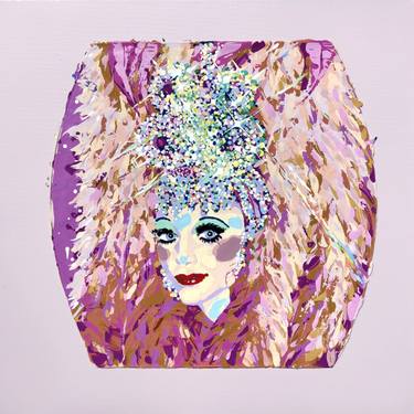 Original Abstract Expressionism Women Painting by Tatiana Hantig