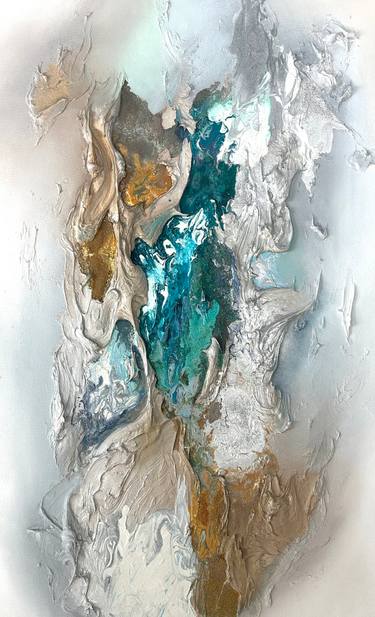 Original Abstract Expressionism Beach Mixed Media by Daniela Pasqualini