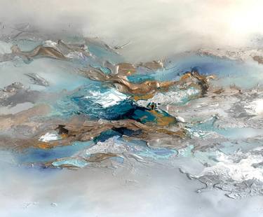 Original Abstract Expressionism Abstract Mixed Media by Daniela Pasqualini