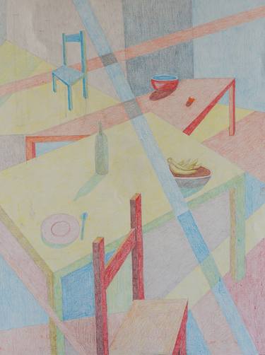 Original Cubism Home Drawings by Patty Rodgers